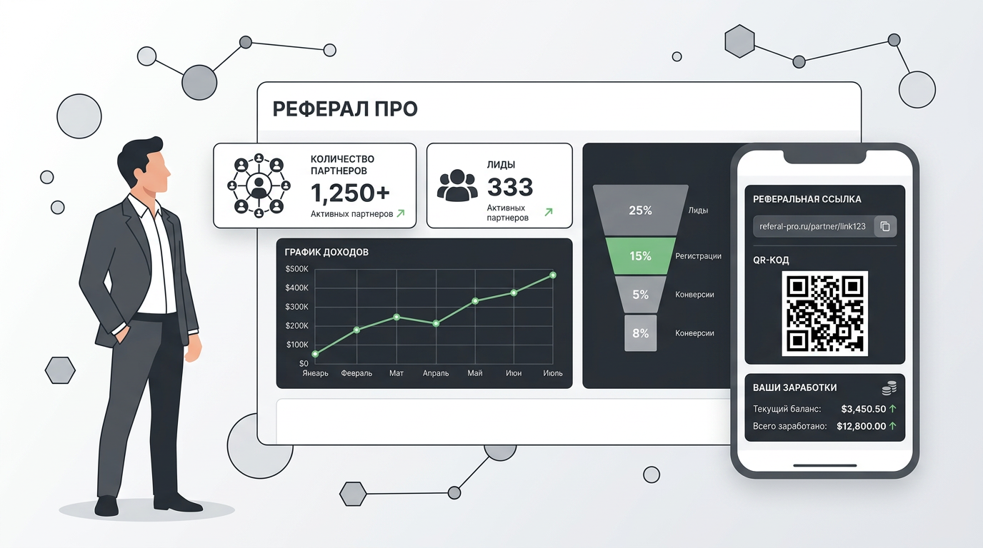 Дашборд владельца реферальной программы